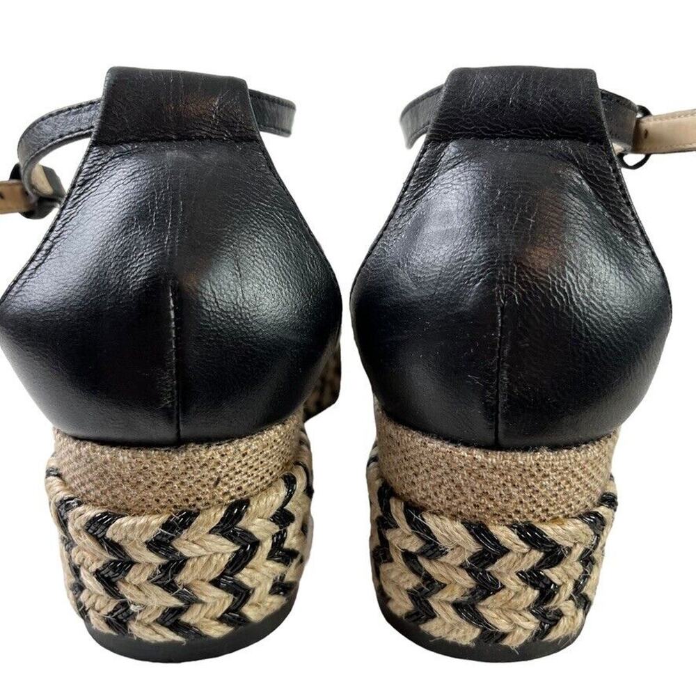 Adrienne Vittadini Louie Womens Leather Wedge Sandals Espadrilles Shoes sz 7 - Picture 13 of 16